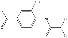 2-[(Dichloroacetyl)amino]-5-acetylphenol Struktur