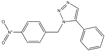 1-(4-Nitrobenzyl)-5-phenyl-1H-1,2,3-triazole Struktur