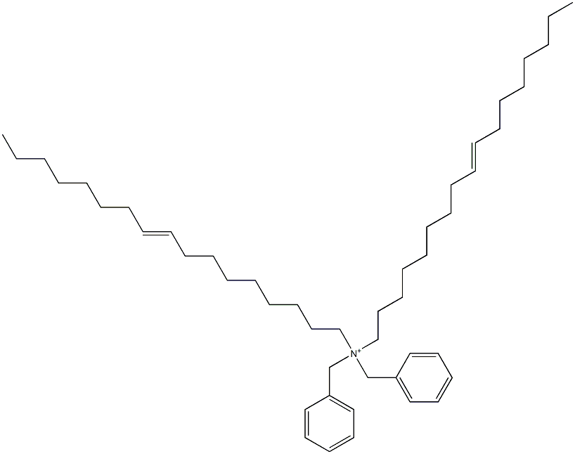 Di(9-heptadecenyl)dibenzylaminium Struktur