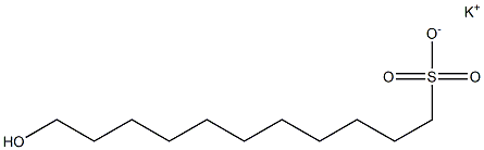 11-Hydroxyundecane-1-sulfonic acid potassium salt Struktur