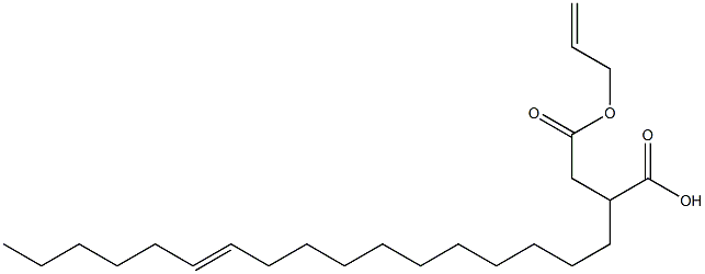 2-(11-Heptadecenyl)succinic acid 1-hydrogen 4-allyl ester Struktur