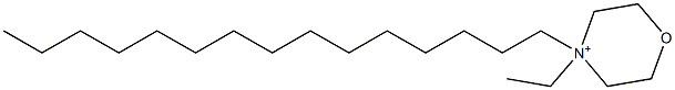 4-Ethyl-4-pentadecylmorpholinium Struktur