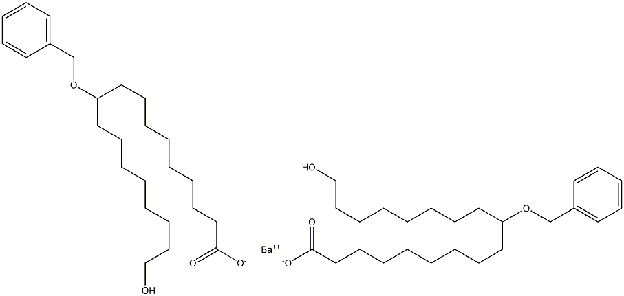 Bis(10-benzyloxy-18-hydroxystearic acid)barium salt Struktur