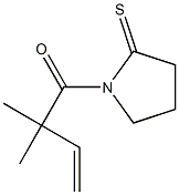 1-(2,2-Dimethyl-3-butenoyl)pyrrolidine-2-thione Struktur