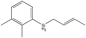 Dimethylphenyl 2-butenylsilane Struktur