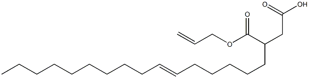 3-(6-Hexadecenyl)succinic acid 1-hydrogen 4-allyl ester Struktur