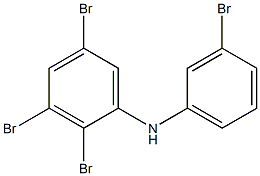 2,3,5-Tribromophenyl 3-bromophenylamine Struktur