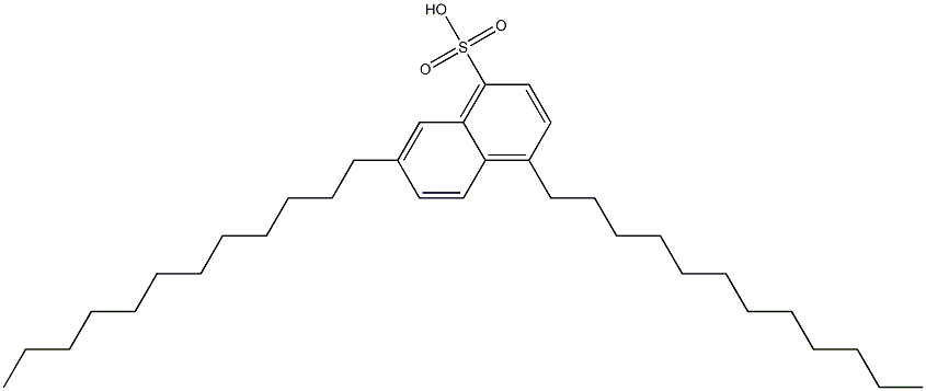 4,7-Didodecyl-1-naphthalenesulfonic acid Struktur