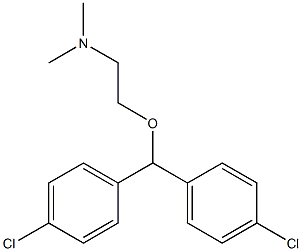 2-[Bis(p-chlorophenyl)methoxy]-N,N-dimethylethanamine Struktur