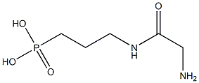 N-(3-Phosphonopropyl)-2-aminoacetamide Struktur