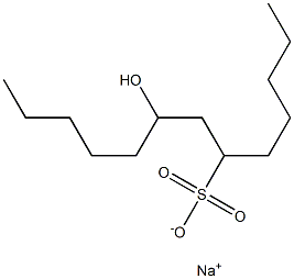 8-Hydroxytridecane-6-sulfonic acid sodium salt Struktur