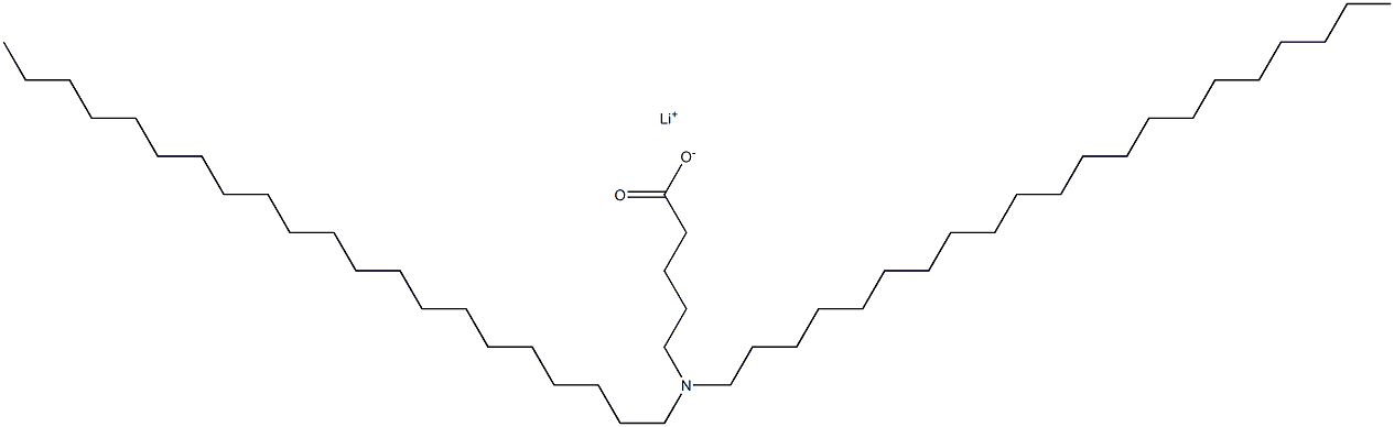 5-(Dihenicosylamino)valeric acid lithium salt Struktur