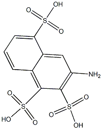 3-Amino-1,2,5-naphthalenetrisulfonic acid Struktur