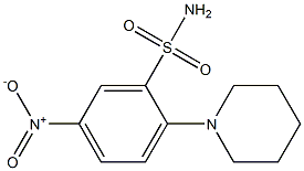 2-(1-Piperidinyl)-5-nitrobenzenesulfonamide Struktur