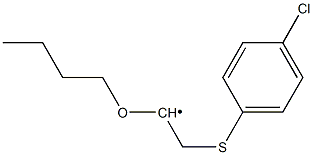 2-[(4-Chlorophenyl)thio]-1-butoxyethyl radical Struktur