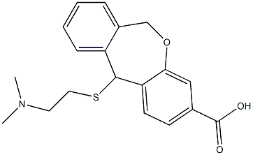 11-[[2-(Dimethylamino)ethyl]thio]-6,11-dihydrodibenz[b,e]oxepin-3-carboxylic acid Struktur