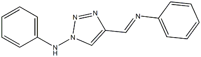 1-Anilino-4-[(phenylimino)methyl]-1H-1,2,3-triazole Struktur