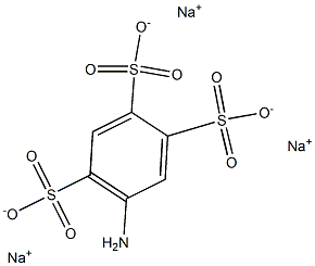 5-Amino-1,2,4-benzenetrisulfonic acid trisodium salt Struktur