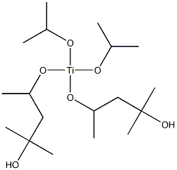 Diisopropoxybis(2-hydroxy-2-methylpentan-4-yloxy)titanium(IV) Struktur