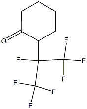 2-(Heptafluoroisopropyl)cyclohexanone Struktur