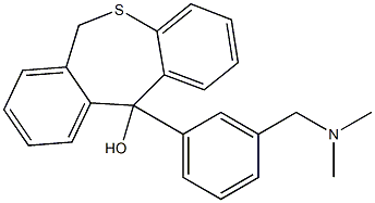 11-[3-(Dimethylaminomethyl)phenyl]-6,11-dihydrodibenzo[b,e]thiepin-11-ol Struktur