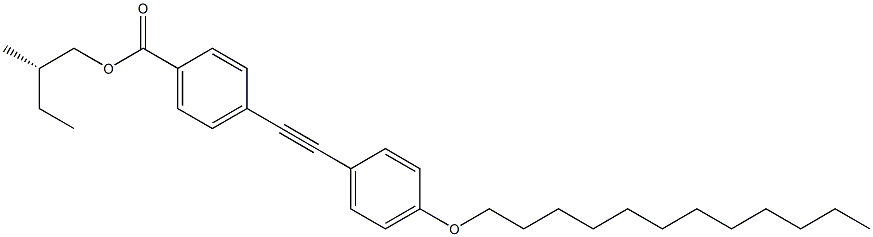 4-[(4-Dodecyloxyphenyl)ethynyl]benzoic acid (S)-2-methylbutyl ester Struktur