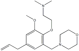 4-[3-Allyl-6-[2-(dimethylamino)ethoxy]-5-methoxybenzyl]morpholine Struktur