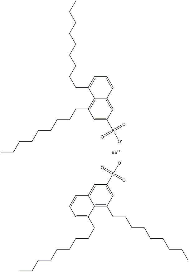 Bis(4,5-dinonyl-2-naphthalenesulfonic acid)barium salt Struktur