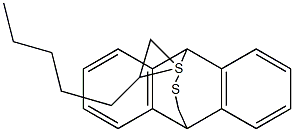 9,10-Dihydro-9,10-(methenothioheptanothiomethano)anthracene Struktur