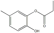 Propanoic acid 2-hydroxy-5-methylphenyl ester Struktur