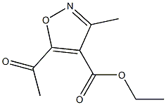 3-Methyl-5-acetylisoxazole-4-carboxylic acid ethyl ester Struktur