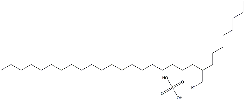 Sulfuric acid 2-octyldocosyl=potassium salt Struktur