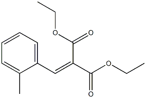 2-(2-Methylbenzylidene)malonic acid diethyl ester Struktur