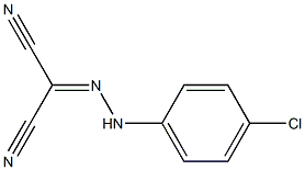 2-[2-(4-Chlorophenyl)hydrazono]malononitrile Struktur