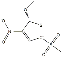 (5R)-2-Methylsulfonyl-4-nitro-5-methoxy-2,5-dihydrothiophen-2-ide Struktur