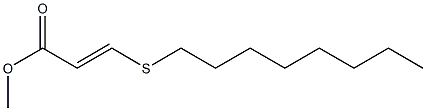 (E)-3-(Octylthio)acrylic acid methyl ester Struktur