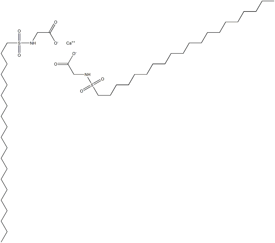 Bis(N-icosylsulfonylglycine)calcium salt Struktur