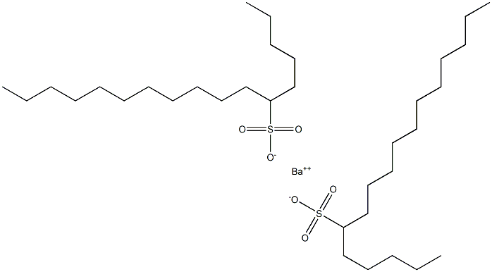 Bis(heptadecane-6-sulfonic acid)barium salt Struktur