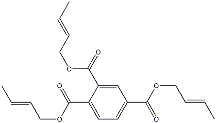 1,2,4-Benzenetricarboxylic acid tri(2-butenyl) ester Struktur