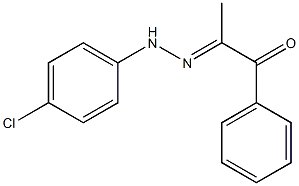 1-Phenyl-2-[2-(4-chlorophenyl)hydrazono]-1-propanone Struktur