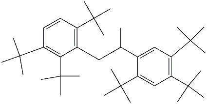 1-(2,3,6-Tri-tert-butylphenyl)-2-(2,4,5-tri-tert-butylphenyl)propane Struktur