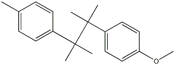 2,3-Dimethyl-2-(4-methylphenyl)-3-(4-methoxyphenyl)butane Struktur