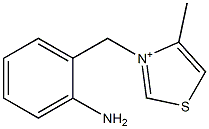 3-(2-Aminobenzyl)-4-methylthiazol-3-ium Struktur