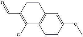 6-Methoxy-1-chloro-3,4-dihydronaphthalene-2-carbaldehyde Struktur