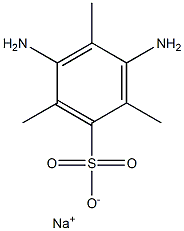 3,5-Diamino-2,4,6-trimethylbenzenesulfonic acid sodium salt Struktur