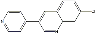 7-Chloro-3-(4-pyridyl)quinoline Struktur