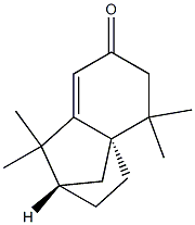 (4aR,7S)-4,4,8,8-Tetramethyl-4a,7-methano2,3,4,4a,5,6,7,8-octahydronaphthalene-2-one Struktur