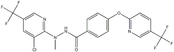 N-((3-Chloro-5-(trifluoromethyl)(2-pyridyl))methylamino)(4-(5-(trifluoromethyl)(2-pyridyloxy))phenyl)formamide Struktur