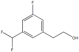 BENZENEETHANOL, 3-(DIFLUOROMETHYL)-5-FLUORO- Struktur