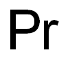 Praseodymium, plasma standard solution, Specpure|r, Pr 10,000^mg/ml Struktur